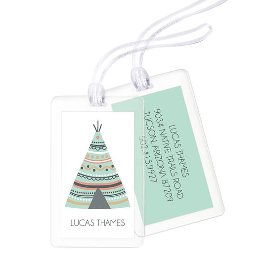 Desert Teepee Luggage Tags